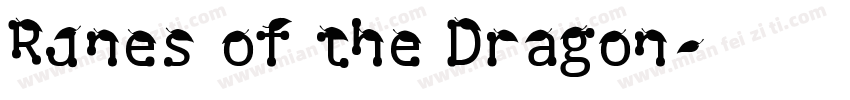 Runes of the Dragon字体转换